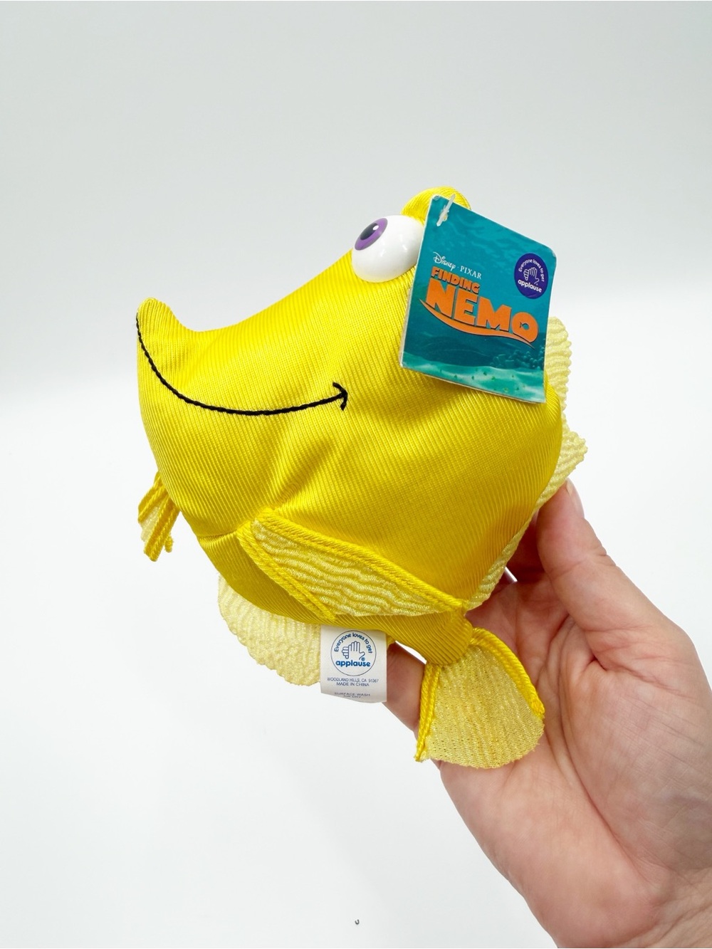 Vintage NWT Applause Finding Nemo Bubbles Bean Bag Plush